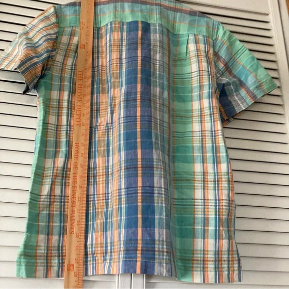 Tommy Bahama mens short sleeve shirt cabana daiquiri 55% silk 45% linen - Picture 10 of 14